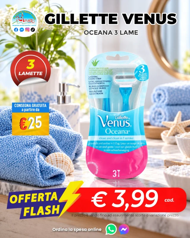 La convenienza passa da casa: nuove Promo Flash dedicate alla pulizia e alla vita di tutti i giorni. Solo per poco!

✅ Consegna a domicilio GRATUITA - a partire da 25€
✅ Ordina su WHATSAPP ▶ 347 060 8654

📌I punti vendita Amato Point sono aperti con orario continuato dalle 8:30 alle 20:00 dal lunedì al sabato.
Scopri il punto vendita più vicino➡ www.amatopoint.it/punti-vendita

#OfferteCasa #PuliziaCasa #Casalinghi #Promozioni #amatopoint