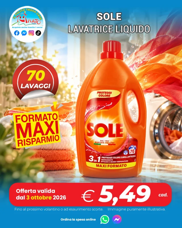 🤩 NUOVO VOLANTINO
Tanti articoli a prezzi super convenienti ti aspettano nei nostri punti vendita. Approfitta di tutte le offerte!

✅ Consegna a domicilio GRATUITA - a partire da 25€
✅ Ordina su WHATSAPP ▶ 347 060 8654

📌I punti vendita Amato Point sono aperti con orario continuato dalle 8:30 alle 20:00 dal lunedì al sabato.
#amatopoint #nuovovolantino #offertenapoli #prezzospeciale #prezzobomba #sconto